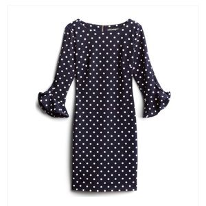 karl lagerfeld lynn ruffle detail dress nwt